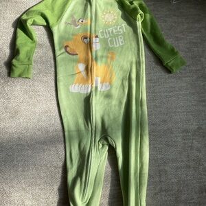 6/ $30 sale) Disney baby bamboo feel Green Lion Cub Kids One Piece